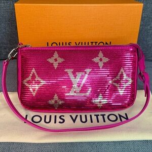 Louis Vuitton pochette accessories sequins Giant monogram LIMITED EDITION